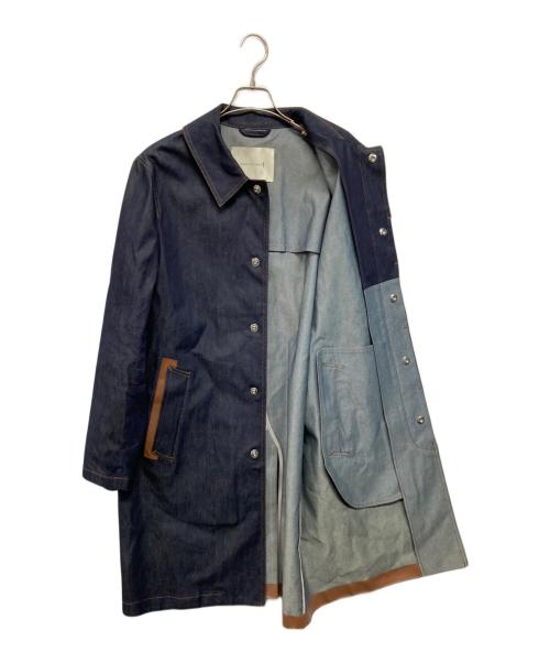 MACKINTOSH（マッキントッシュ）MACKINTOSH (マッキントッシュ) コットンデニム ステンカラーコート インディゴ サイズ:40の古着・服飾アイテム