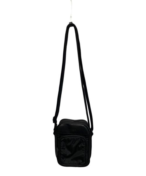 Saint Laurent Paris（サンローランパリ）Saint Laurent Paris (サンローランパリ) レザー切替ショルダーバッグ フォンポーチ ブラックの古着・服飾アイテム