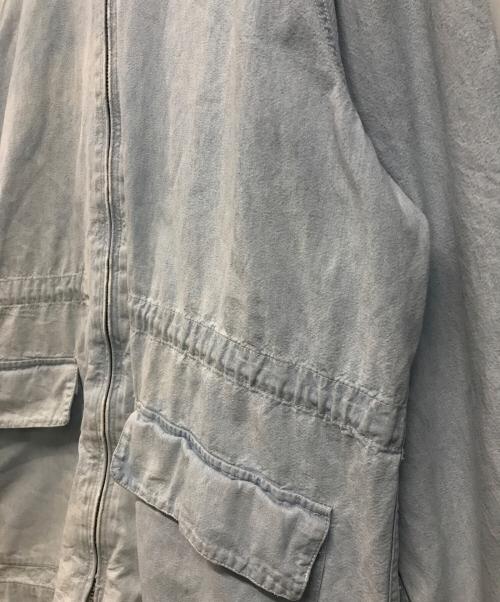 POLO RALPH LAUREN（ポロ・ラルフローレン）POLO RALPH LAUREN (ポロ・ラルフローレン) フデットデニムパーカー スカイブルー サイズ:Sの古着・服飾アイテム