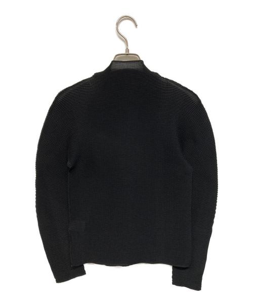 me ISSEY MIYAKE（ミーイッセイ ミヤケ）me ISSEY MIYAKE (ミーイッセイ ミヤケ) ハイネックプリーツカットソー ブラック サイズ:FREEの古着・服飾アイテム