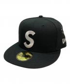 SUPREME×New Eraシュプリーム×ニューエラ）の古着「Sロゴキャップ」｜ブラック