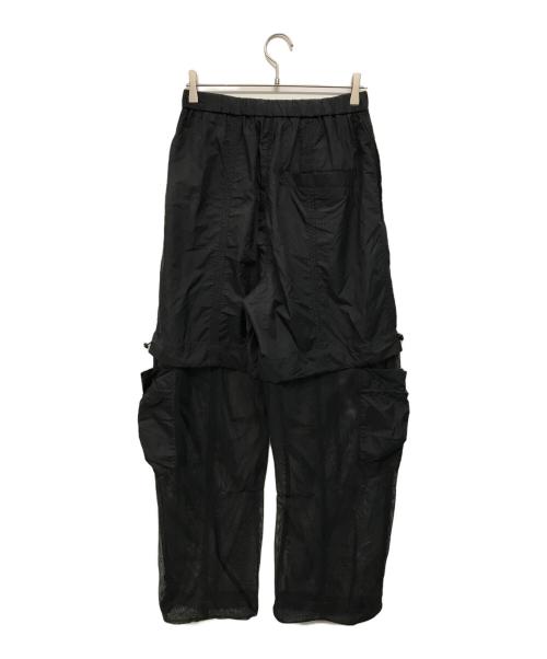 BASECALM（ベースカーム）BASECALM (ベースカーム) Organdy Combo Pants「オーガンジー・コンボ・パンツ」 カーゴパンツ ブラック サイズ:1 未使用品の古着・服飾アイテム