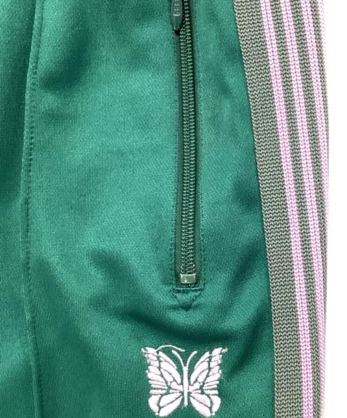 Needles（ニードルズ）Needles (ニードルズ) サイドライントラックパンツ　STUDIOUS別注 グリーン×ピンク サイズ:Sの古着・服飾アイテム