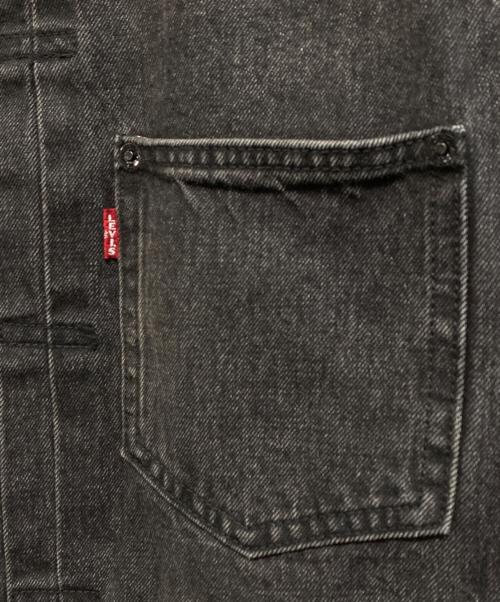 LEVI'S PReMIUM（リーバイス プレミアム）LEVI'S PReMIUM (リーバイス プレミアム) EDIFICE (エディフィス) 30th 別注 Type 1 Trucker Jacket（トラッカージャケット） ブラック サイズ:Sの古着・服飾アイテム