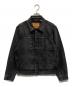 LEVI'S PReMIUM（リーバイス プレミアム）の古着「30th 別注 Type 1 Trucker Jacket（トラッカージャケット）」｜ブラック