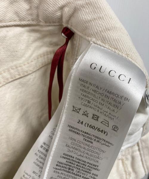 GUCCI（グッチ）GUCCI (グッチ) 25SS Balloon jeans（バルーンジーンズ） ホワイト サイズ:24の古着・服飾アイテム