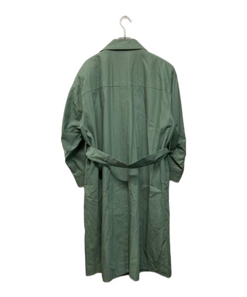 Yves Saint Laurent（イヴサンローラン）Yves Saint Laurent (イヴサンローラン) ステンカラーコート グリーン サイズ:Sの古着・服飾アイテム
