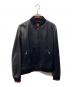 GUCCI（グッチ）の古着「ウェブストライプレザー ボンバージャケット」｜ブラック