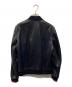 GUCCI (グッチ) ウェブストライプレザー ボンバージャケット ブラック サイズ:44：250000円