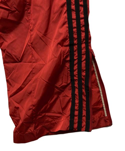 GUCCI（グッチ）GUCCI (グッチ) adidas (アディダス) 裾ジップコラボナイロンパンツ レッド×ブラック サイズ:44の古着・服飾アイテム