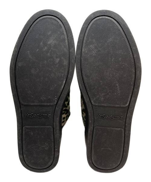 Yves Saint Laurent（イヴサンローラン）Yves Saint Laurent  (イヴ・サンローラン) ハラコレオパードハイカットスニーカー グリーン サイズ:SIZE 42の古着・服飾アイテム