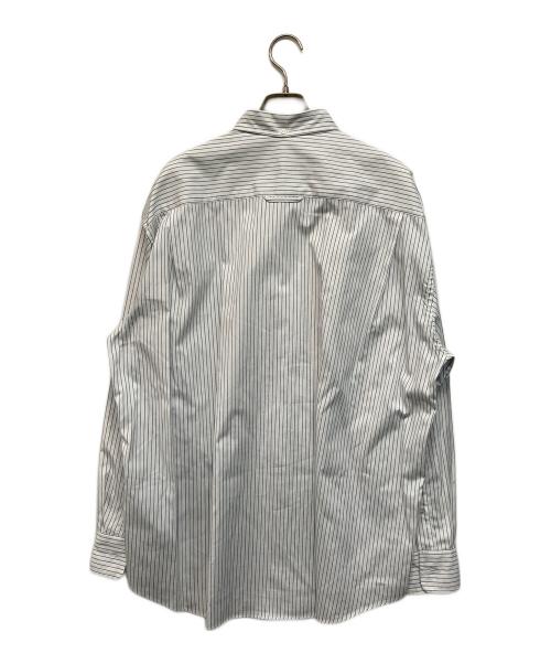 everyone（エブリワン）everyone (エブリワン) classic button down shirt クラシックボタンダウンシャツ ホワイト×ブルー サイズ:Lの古着・服飾アイテム