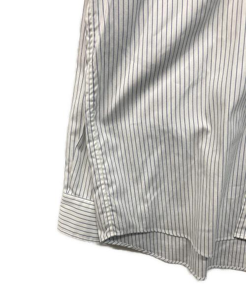 everyone（エブリワン）everyone (エブリワン) classic button down shirt クラシックボタンダウンシャツ ホワイト×ブルー サイズ:Lの古着・服飾アイテム