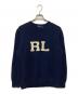 POLO RALPH LAUREN（ポロ・ラルフローレン）の古着「INTARSIA RL KNIT/インターシャニット」｜ネイビー