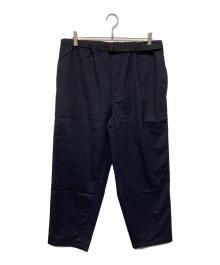 ENNOY（エンノイ）の古着「24SS WOOL BLEND RIP STOP EASY PANTS（ウールブレンド・リップストップ・イージーパンツ）」｜ネイビー