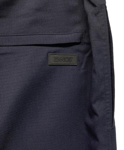 ENNOY（エンノイ）ENNOY (エンノイ) 24SS WOOL BLEND RIP STOP EASY PANTS（ウールブレンド・リップストップ・イージーパンツ） ネイビー サイズ:Lの古着・服飾アイテム