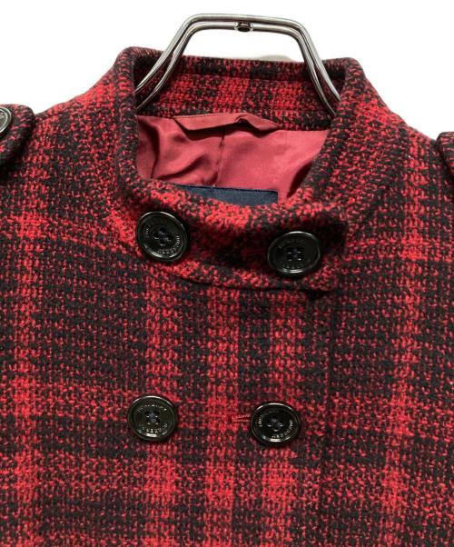 BURBERRY LONDON（バーバリーロンドン）BURBERRY LONDON (バーバリーロンドン) Pコート 日本製 レッド サイズ:SIZE 38の古着・服飾アイテム