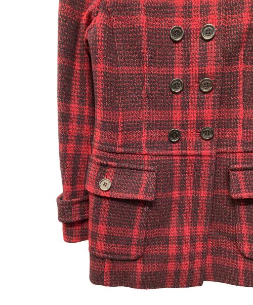 BURBERRY LONDON（バーバリーロンドン）BURBERRY LONDON (バーバリーロンドン) Pコート 日本製 レッド サイズ:SIZE 38の古着・服飾アイテム