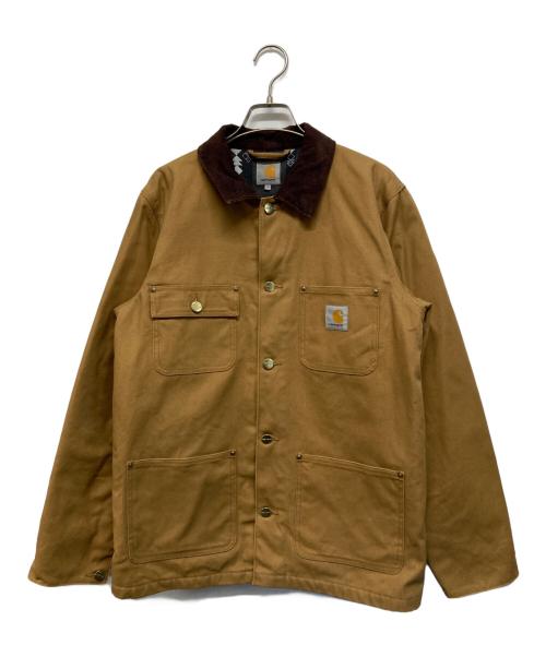 CarHartt（カーハート）CarHartt (カーハート) 裏地ネイティブ柄 ミシガンチョアコート ベージュ サイズ:Mの古着・服飾アイテム