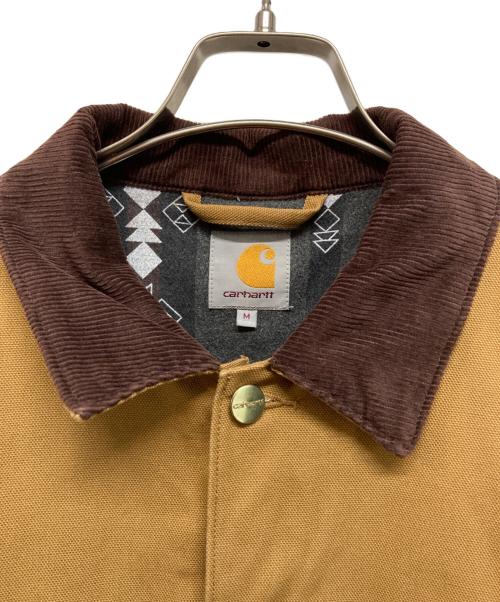 CarHartt（カーハート）CarHartt (カーハート) 裏地ネイティブ柄 ミシガンチョアコート ベージュ サイズ:Mの古着・服飾アイテム