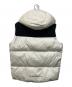 EMPORIO ARMANI (エンポリオ アルマーニ) 異素材切替ダウンベスト ホワイト×ネイビー サイズ:SIZE 46 未使用品：20000円
