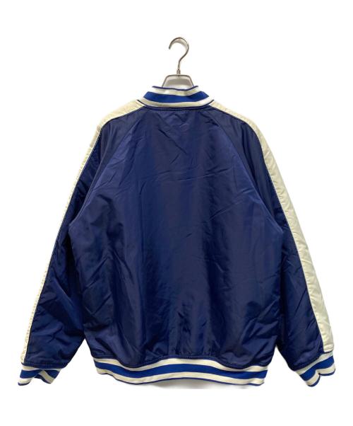 stussy（ステューシー）stussy (ステューシー) 中綿ロゴスタジャン ブルー サイズ:SIZE Lの古着・服飾アイテム