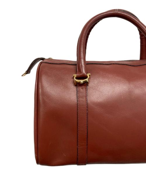 Cartier（カルティエ）Cartier (カルティエ) マストライン ミニボストンバッグ ボルドーの古着・服飾アイテム