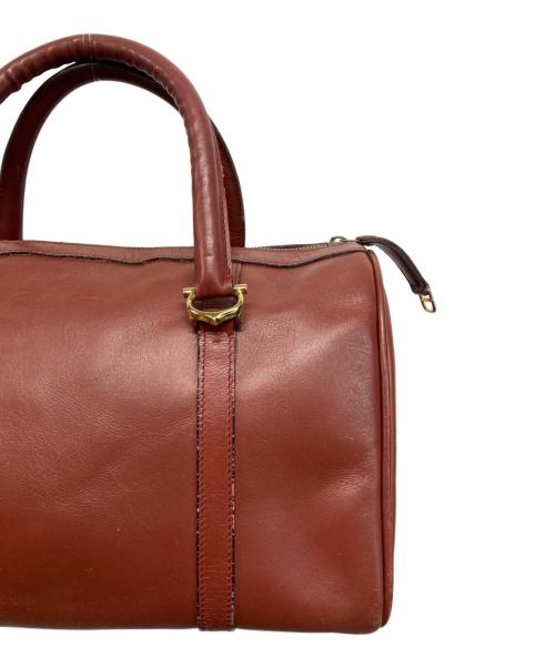 Cartier（カルティエ）Cartier (カルティエ) マストライン ミニボストンバッグ ボルドーの古着・服飾アイテム