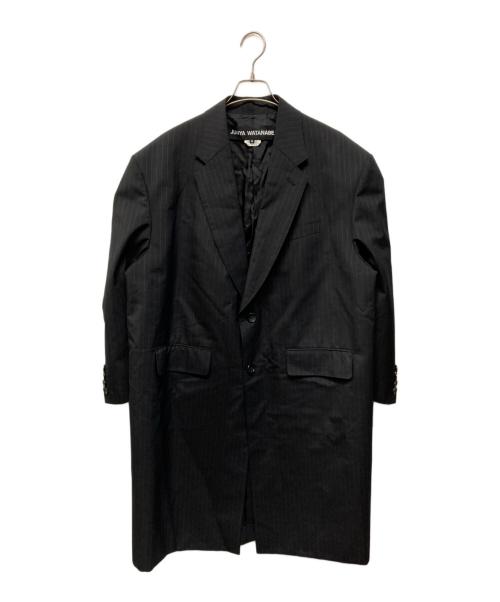 JUNYA WATANABE COMME des GARCONS（(ジュンヤワタナベ コムデギャルソン）JUNYA WATANABE COMME des GARCONS ((ジュンヤワタナベ コムデギャルソン) オーバーサイズチェスターコート 日本製 ブラック サイズ:Sの古着・服飾アイテム