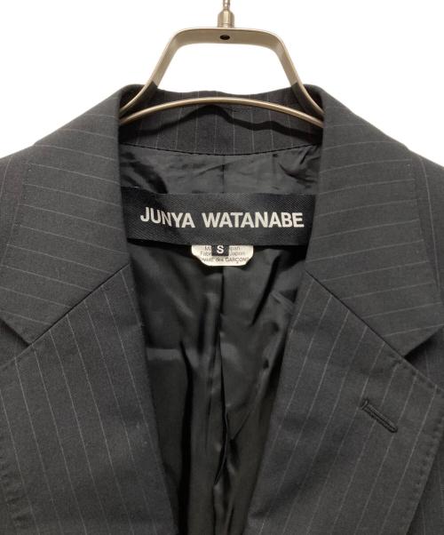 JUNYA WATANABE COMME des GARCONS（(ジュンヤワタナベ コムデギャルソン）JUNYA WATANABE COMME des GARCONS ((ジュンヤワタナベ コムデギャルソン) オーバーサイズチェスターコート 日本製 ブラック サイズ:Sの古着・服飾アイテム