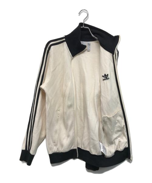 adidas（アディダス）adidas (アディダス) ワッフル ベッケンバウアートラックジャケット ベージュ×ブラック サイズ:XSの古着・服飾アイテム