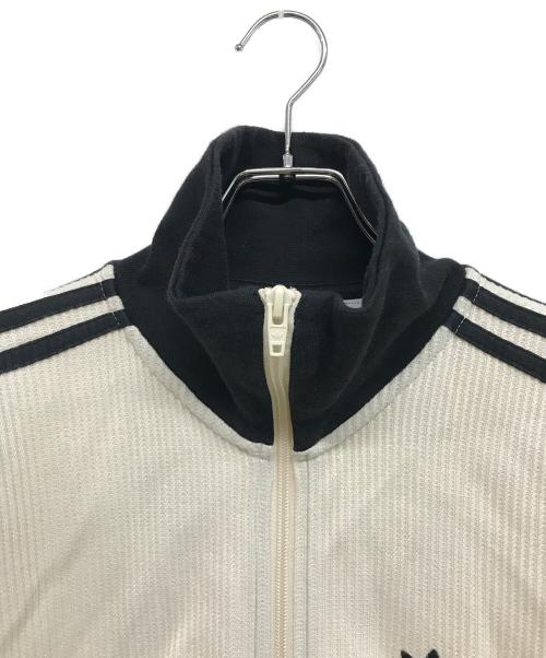 adidas（アディダス）adidas (アディダス) ワッフル ベッケンバウアートラックジャケット ベージュ×ブラック サイズ:XSの古着・服飾アイテム