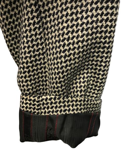 HERMES（エルメス）HERMES (エルメス) 襟ベロア切替ウールジャケット フランス製 カシミア混 ブラック×ベージュ サイズ:SIZE 36の古着・服飾アイテム