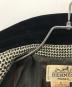 中古・古着 HERMES (エルメス) 襟ベロア切替ウールジャケット フランス製 カシミア混 ブラック×ベージュ サイズ:SIZE 36：23000円
