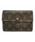 LOUIS VUITTON（ルイ ヴィトン）の古着「3つ折り財布」｜ブラウン