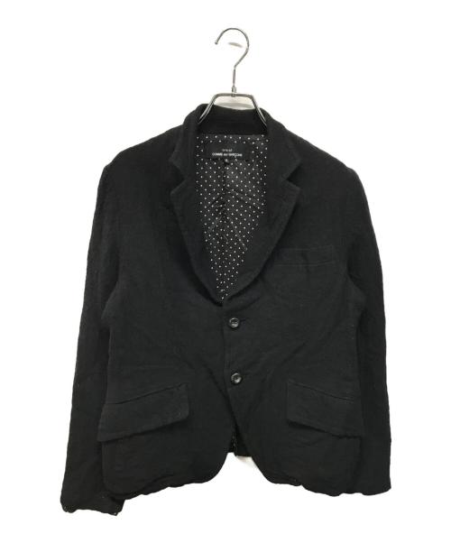 tricot COMME des GARCONS（トリココムデギャルソン）tricot COMME des GARCONS (トリココムデギャルソン) 裏地ドット縮絨2Bジャケット ウール ブラック サイズ:Sの古着・服飾アイテム