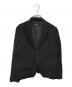 tricot COMME des GARCONS（トリココムデギャルソン）の古着「裏地ドット縮絨2Bジャケット ウール」｜ブラック