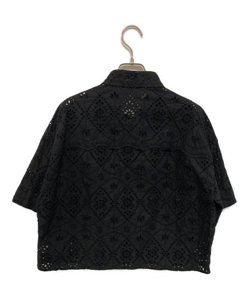 ticca（ティッカ）TICCA (ティッカ) レース半袖シャツ ブラック サイズ:FREEの古着・服飾アイテム
