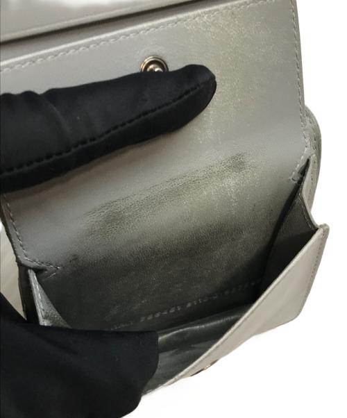 BALENCIAGA（バレンシアガ）BALENCIAGA (バレンシアガ) CRASH 2つ折り財布 シルバーの古着・服飾アイテム