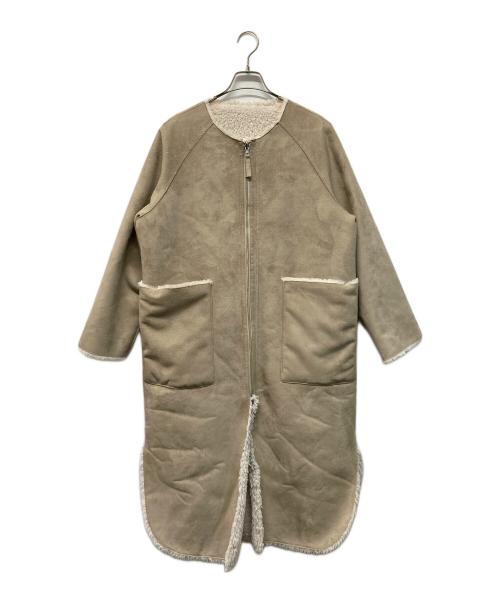 Ameri（アメリ）AMERI (アメリ) REVERSIBLE TWIN BOA COAT ベージュ サイズ:SIZE FREEの古着・服飾アイテム