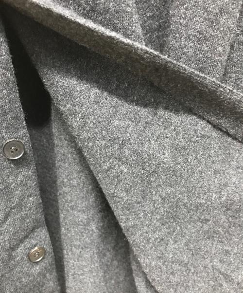 AURALEE（オーラリー）AURALEE (オーラリー) HIGH TWIST WOOL KNIT SHIRT CARDIGAN(ハイ ツイスト ウール ニット シャツ カーディガン) 日本製 ブラック サイズ:SIZE 4の古着・服飾アイテム