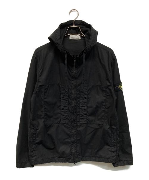 STONE ISLAND（ストーンアイランド）STONE ISLAND (ストーンアイランド) 25SS SUPIMA COTTON HOODED JACKET ブラック サイズ:Lの古着・服飾アイテム