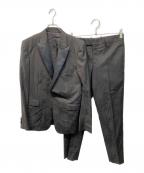 PAUL SMITHポールスミス）の古着「ピークドラペルウールセットアップスーツ」｜ブラック
