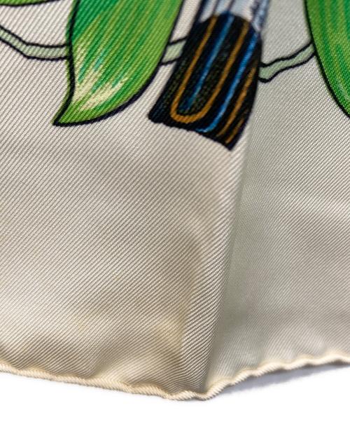 HERMES（エルメス）HERMES (エルメス) 四季 アニマル柄シルクスカーフの古着・服飾アイテム