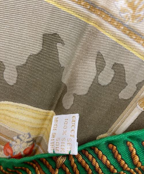 GUCCI（グッチ）GUCCI (グッチ) TEATRO D'OPERA ヴィンテージスカーフ イエローの古着・服飾アイテム