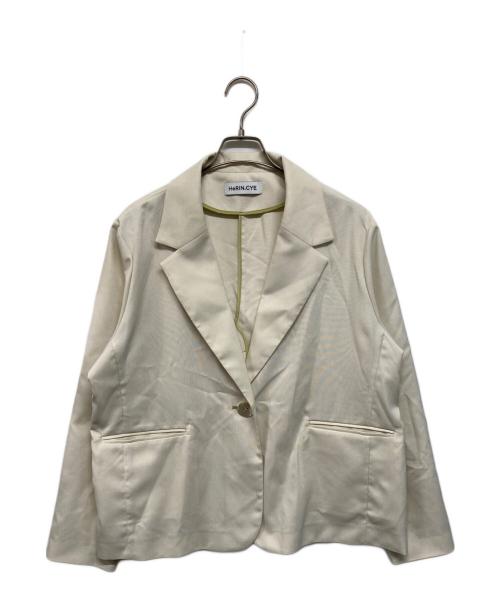 HeRIN.CYE（ヘリンドットサイ）HeRIN.CYE (ヘリンドットサイ) Sheer loose jacket（シアー ルーズ ジャケット） アイボリー サイズ:FREEの古着・服飾アイテム