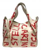 STELLA McCARTNEY×Ed curtisステラマッカートニー×エドカーティス）の古着「パンチングロゴエドカーティスプリント 2WAYショルダーバッグ」｜ホワイト×レッド