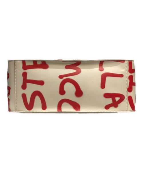 STELLA McCARTNEY（ステラマッカートニー）STELLA McCARTNEY (ステラマッカートニー) Ed curtis (エドカーティス) パンチングロゴエドカーティスプリント 2WAYショルダーバッグ ホワイト×レッドの古着・服飾アイテム