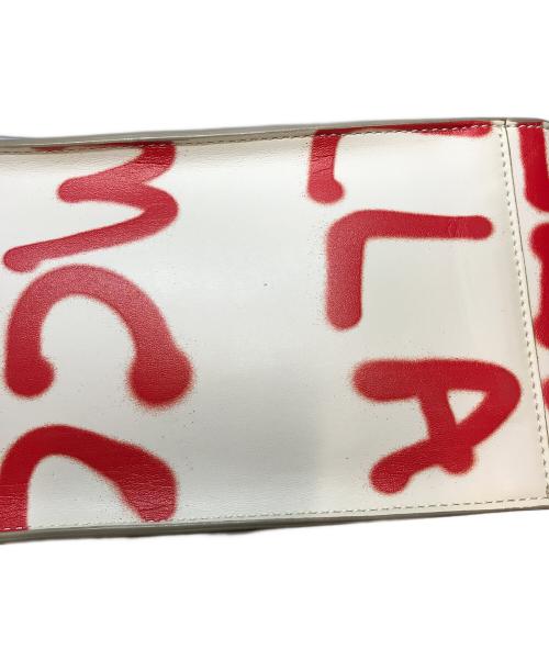 STELLA McCARTNEY（ステラマッカートニー）STELLA McCARTNEY (ステラマッカートニー) Ed curtis (エドカーティス) パンチングロゴエドカーティスプリント 2WAYショルダーバッグ ホワイト×レッドの古着・服飾アイテム