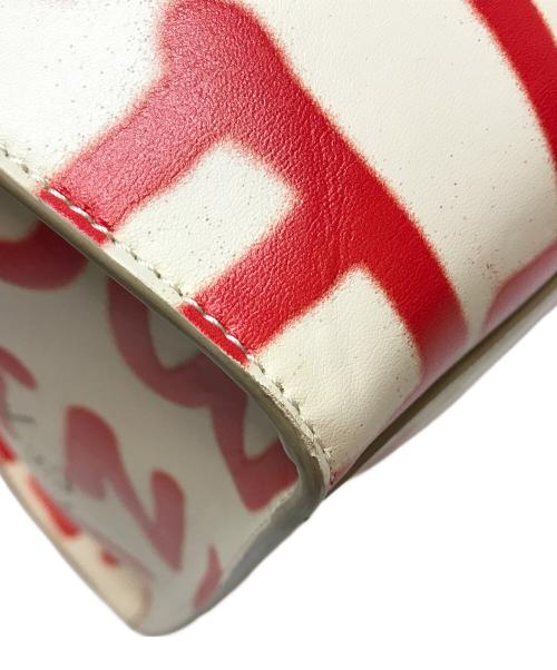 STELLA McCARTNEY（ステラマッカートニー）STELLA McCARTNEY (ステラマッカートニー) Ed curtis (エドカーティス) パンチングロゴエドカーティスプリント 2WAYショルダーバッグ ホワイト×レッドの古着・服飾アイテム